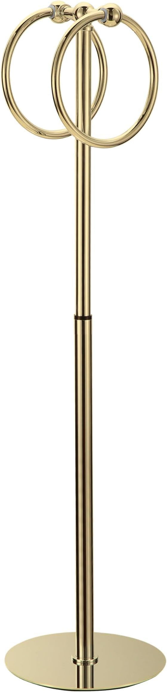 Adjustable Gold Towel Rack,Freestanding Bathroom Towel Holder