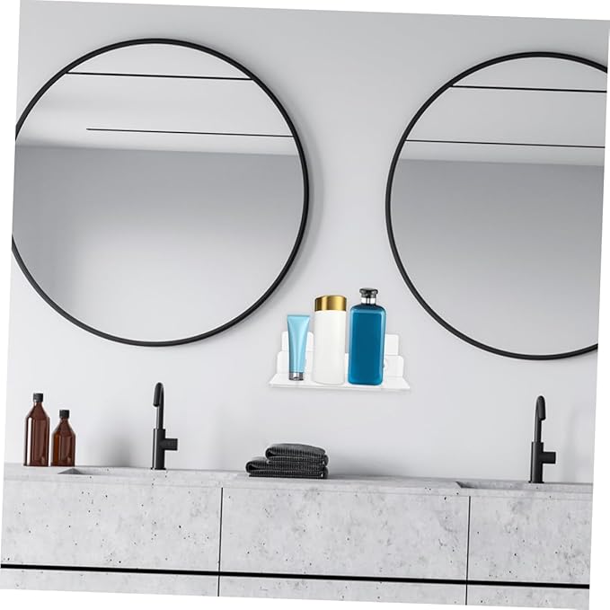 Hemobllo 1pcs Bathroom Shelves Wall Mount Storage Rack Above Toilet Storage Wall Shelving