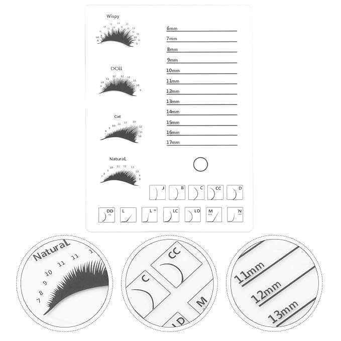 Beaupretty 1pc Eyelash Display Board Eyelash Grafting Supply Grafting Eyelash Holder T Tool Lash Tools for Eyelash Extensions Eyelash Storage Tray Pallets Glue Rack Acrylic Cosmetic