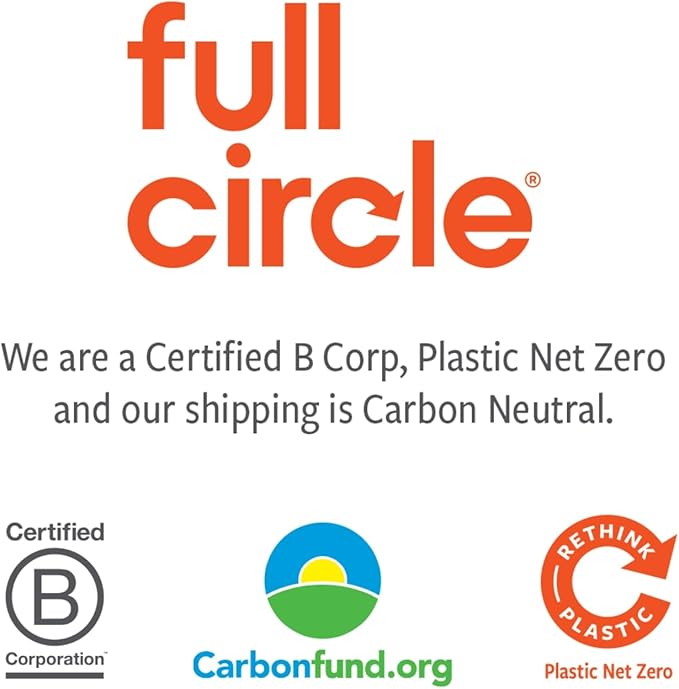 Full Circle Mesh Laundry Bags Set of 4 ?€? Recycled Material Garment Wash Bags with Durable Zippers, Protects Delicates, Lingerie, and Small Items in Washing Machines, White