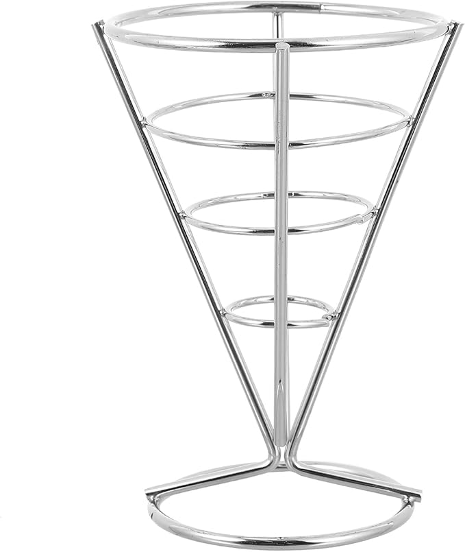 Glass Shelf for Bathroom ，Glass Aluminum，French Fries Stand Pot Potato Chip Holder Display Basket Kitchen