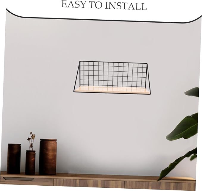 VALICLUD Multifunctional Wall-Mounted Storage Rack Shelves for Bathroom Kitchen Decorative Wall Shelf Black