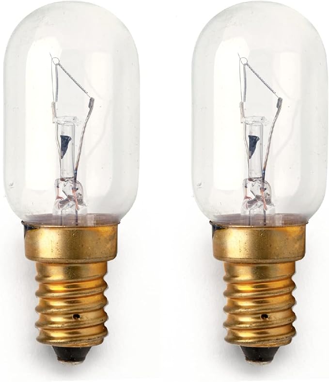 lumenivo 25W Compatible Conair Makeup Mirror Replacement Bulbs Incandescent Lighted Makeup Mirror Replacement Bulb 120V T7 Type T Bulb 25 Watt with E12 Candelabra Screw Base - 2 Pack