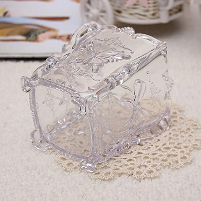 FRCOLOR Makeup Brush Pot Cosmetic Brush Pot Holder Acrylic Makeup Holder Carved Cosmetic Organizer for Storage