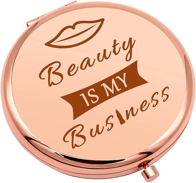 Makeup Lover Gifts Compact Makeup Mirror Makeups Artist Gifts for Women Estheticians Gift Cosmetology Beautician Appreciation Gift Folding Makeups Mirror Birthday Graduation