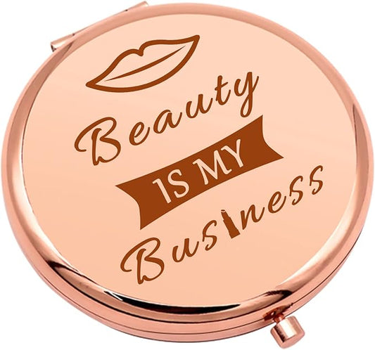 Makeup Lover Gifts Compact Makeup Mirror Makeups Artist Gifts for Women Estheticians Gift Cosmetology Beautician Appreciation Gift Folding Makeups Mirror Birthday Graduation