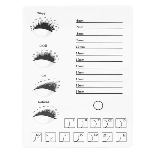 Beaupretty Eyelash Display Board Lash Extension Tray Grafting Tool for Beauty Salon and Home Use 8.26X5.78 Inch Eyelash Extension Holder Organizer