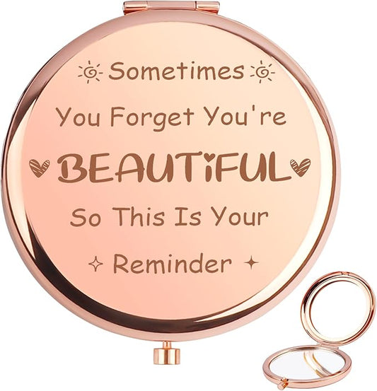 Gifts for Best Friend,Inspirational Gifts,Sentimental Gifts for Women,Galentines Day Gifts,Galentines Day Gifts for Friends,Gifts for Bestie,Mothers Day Mom Gift,Personalized Compact Mirror Gifts