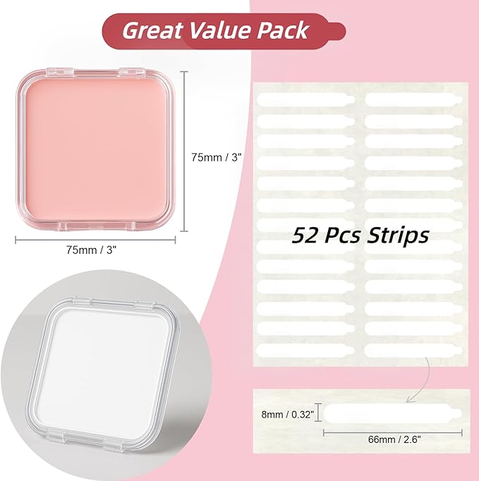 Press On Nail Storage Box Set - 9 Packaging Boxes (Pink, Black, Clear) with 52 Double-Sided Adhesive Tapes for Nail Business Display & Salon Organizer (3 Colors Mix)