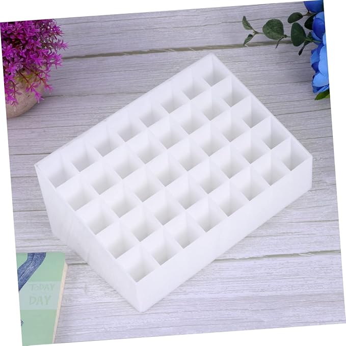 Slots Lipstick and Makeup Organizer Creative Storage Box for Lipsticks and Jewelry Cosmetic Desk Organizer for Home and Shop Use