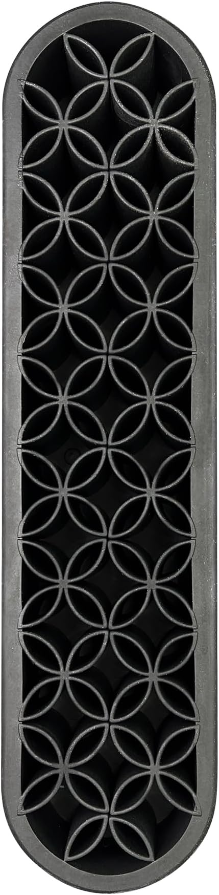 Narrative Cosmetics Upright Silicone Brush Holder with Round Corners - Black
