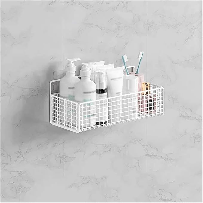 Bathroom Shelves A Wall Mounted Storage Rack That Does Not Require Holes to be Punched in The Wall for The Toilet Washstand Wall Mounted Shelf(White,Small)