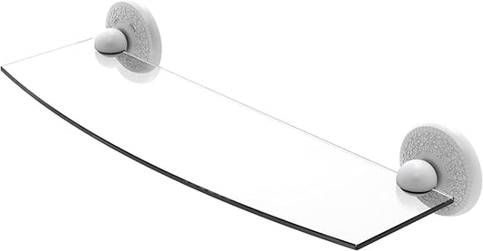 Allied Brass MC-33/18-WHM Monte Carlo Collection 18 Inch Glass Shelf, Matte White