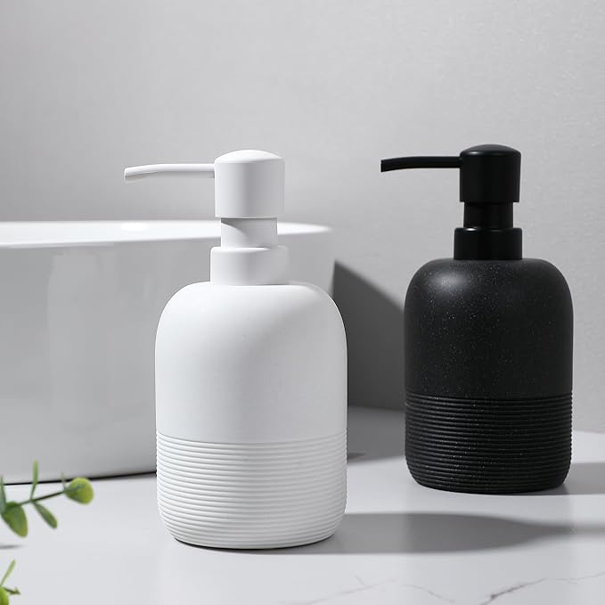 GalDal Soap Dispenser White,Hand Soap Lotion Dispenser for Bathroom Countertop,Soap Dispenser for Kitchen.