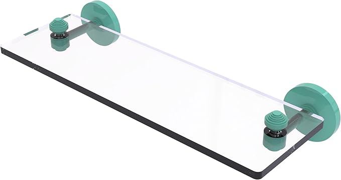 Allied Brass South Beach Collection Glass Vanity Shelf with Beveled Edges