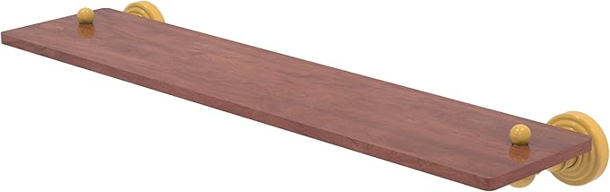 Allied Brass WP-1-22-IRW-SGL Waverly Place Collection 22 Inch Solid IPE Ironwood Shelf, Spanish Gold