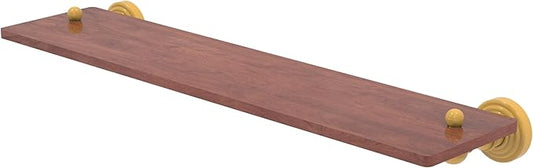 Allied Brass WP-1-22-IRW-SGL Waverly Place Collection 22 Inch Solid IPE Ironwood Shelf, Spanish Gold