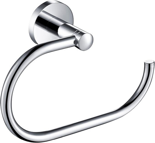 KRAUS Elie Bathroom Towel Ring, Chrome Finish, KEA-18825CH