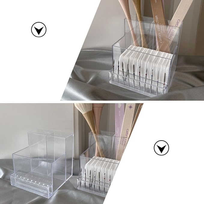MERRYHAPY 1pc Multi-function Nail Art Tools Rack for Polishing Machine Manicure Grinding Holder Base Organizer for Nail Art Supplies Home