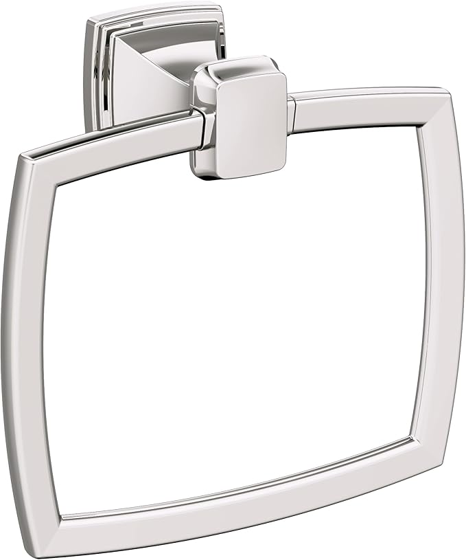 Amerock Revitalize Polished Nickel Closed Towel Ring, BH36032PN