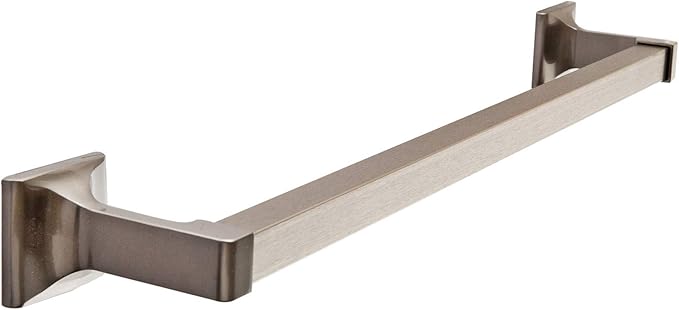 SENTO Cellar Classic Bathroom Accessories Set, Heavy Duty Metal Bath Hardware Set Wall Mounted, Includes Robe Hook, Toilet Paper Holder, Towel Ring, 18” & 24” Towel Bar (5-Piece, Satin Nickel)