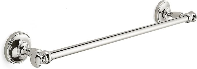 khtumeware 1 Pack Vibrant Polished Nickel Towel Bar 18 Inch Towel Rack for Bathroom Wall Mounted Thicken Steel Towel Rod Modern Home Decor