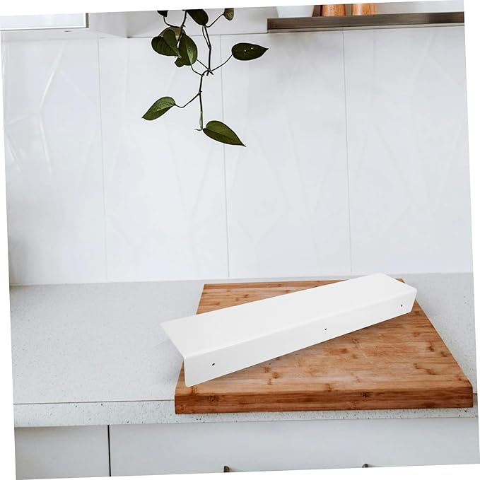 ABOOFAN Adhesive Gap Shelf for Bathroom and Kitchen No Drill Space-Saving Divider Waterproof Extendable Board for Organizing 2-Pack