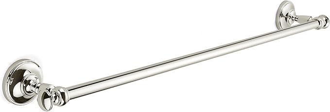 khtumeware 1 Pack Vibrant Polished Nickel Towel Bar 24 Inch Towel Rack for Bathroom Wall Mounted Thicken Steel Towel Rod Modern Home Decor