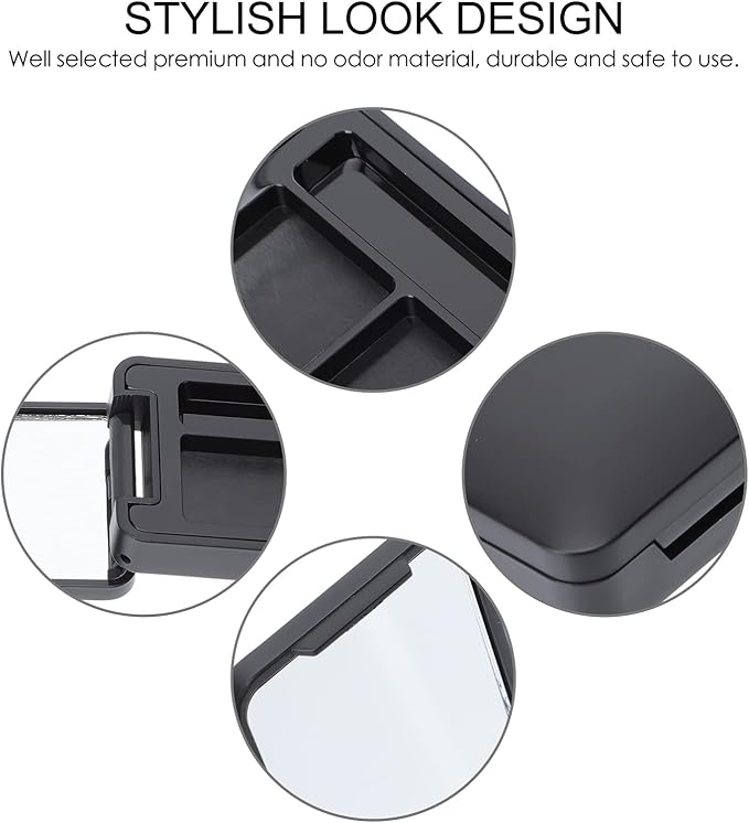 Beaupretty 4Pcs Empty Eyeshadow Palette Boxes 3-Grid Compact Cosmetic Storage Tray for Travel Lipstick Eye Shadow Organizer
