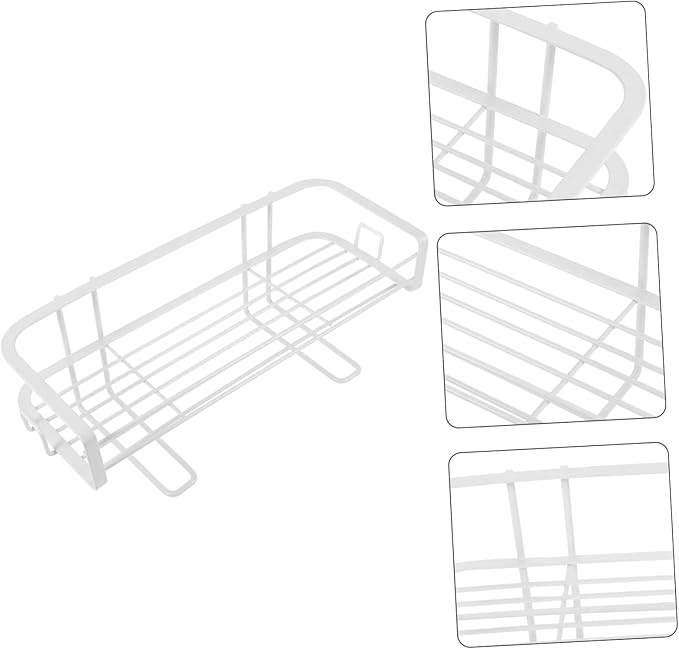 PRETYZOOM Over The Toilet Shelf Wall Mounted Storage Rack for Bathroom Sturdy Iron Organizer Cabinet 4 Shelves