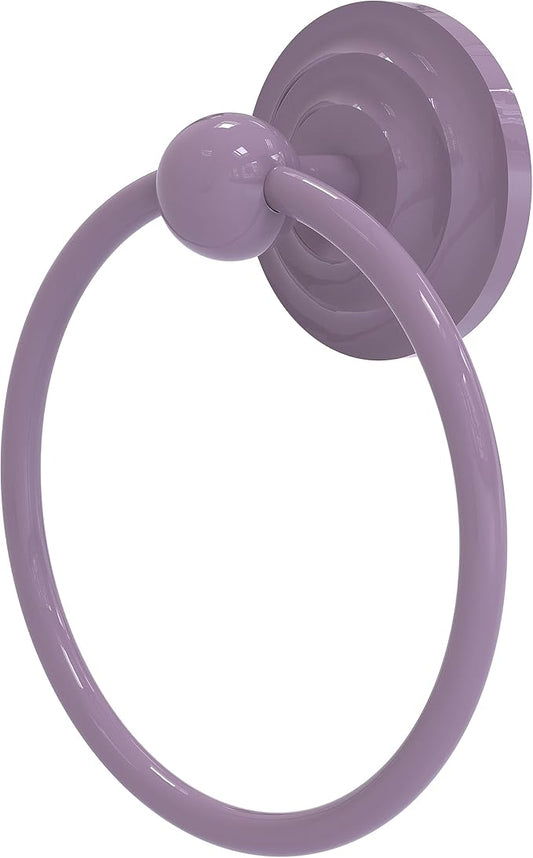 Allied Brass QN-16-LVN Que Towel Ring, Lavender