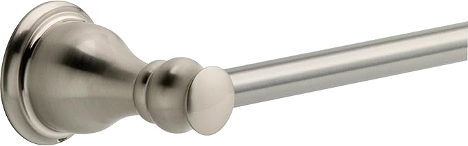 DELTA FAUCET AUB18-SN Aubrey 18-in Wall Mount Towel Bar Bath Hardware Accessory in Brushed Nickel