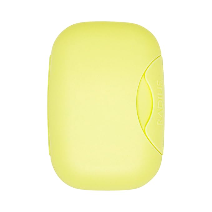 RADIUS Soap Travel Case, BPA-Free Recycled Plastic, Leakproof, Portable for Bathroom, Gym, Home, Camping - Lemon