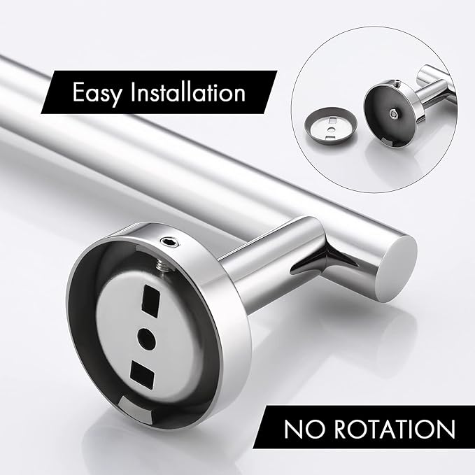 KES 6.7 Inches Hand Towel Bar Bathroom Towel Holder Kitchen Dish Cloths Hanger SUS304 Stainless Steel RUSTPROOF Wall Mount Polished Steel, Total Length 9.1 Inch, A2000S23