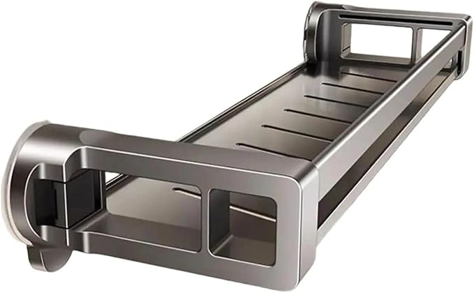 Concealed Suction Cup Shelf, No Drilling, Heavy Duty Wall-Mounted Organizer for Bathroom and Kitchen Storage(30cm)