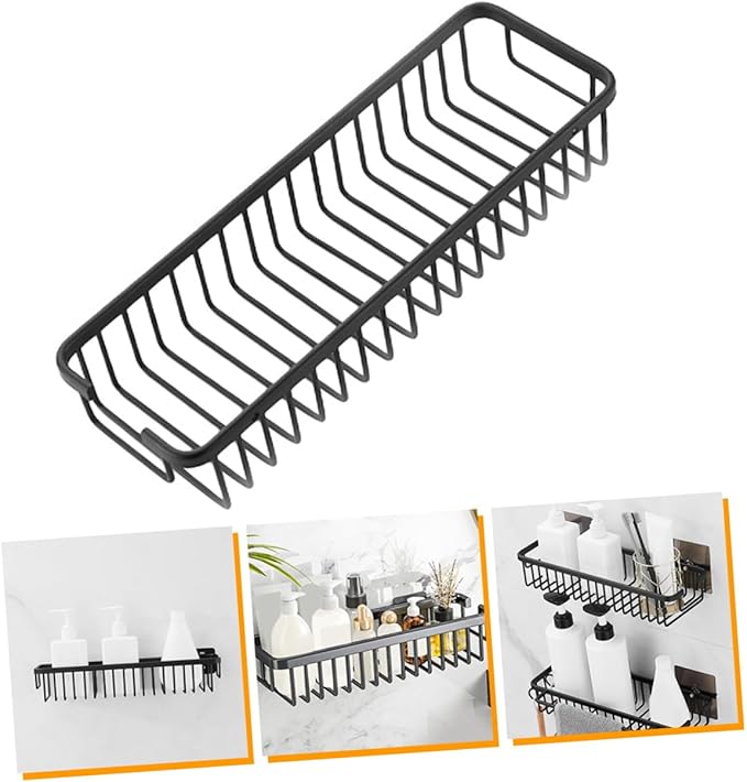 GLEAVI Punch Toilet Storage Rack Bathroom Shelf Wall Mounted Organizer for Toothbrushes Cups and Toiletries Easy Installation