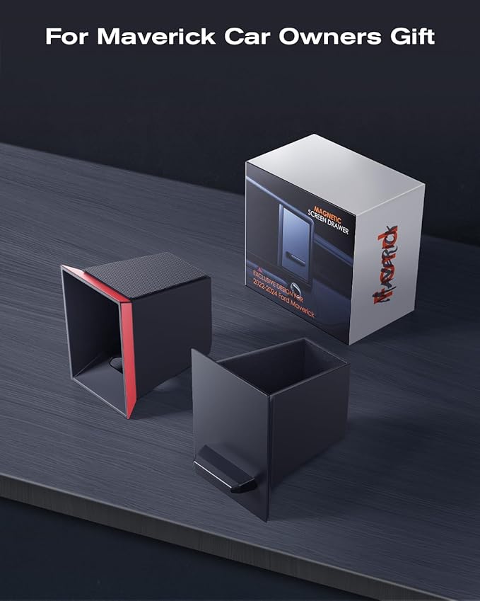 for Maverick 2022-2024 Console Console Storage Drawer Magnetic Design Slides Smoothly - [OEM Fit& 100% Stable] - Cubby Storage Box with Silent Mat - Thickened ABS Material