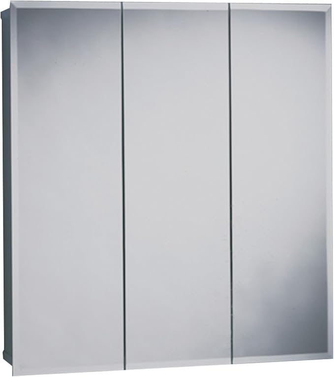Zenith M24, Beveled Tri-View Medicine Cabinet, Frameless