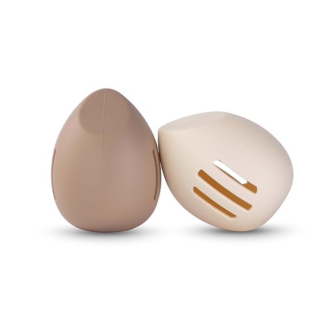 2PCS Beauty Blender Holder Powder Puff Storage, Breathable Makeup Sponge Case for Business or Travel