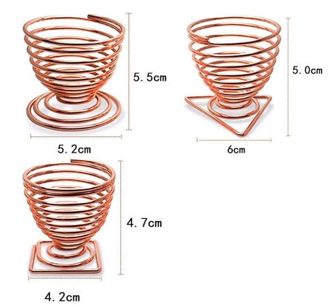 Xiaoyu Makeup Sponge Holder, Egg Powder Puff Display Drying Racks Stand Cosmetic Tool Storage, Pack of 3, Rose Gold