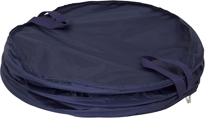 Pop-Up Laundry Hamper – Zipper Lid, 2-Load Capacity, Navy