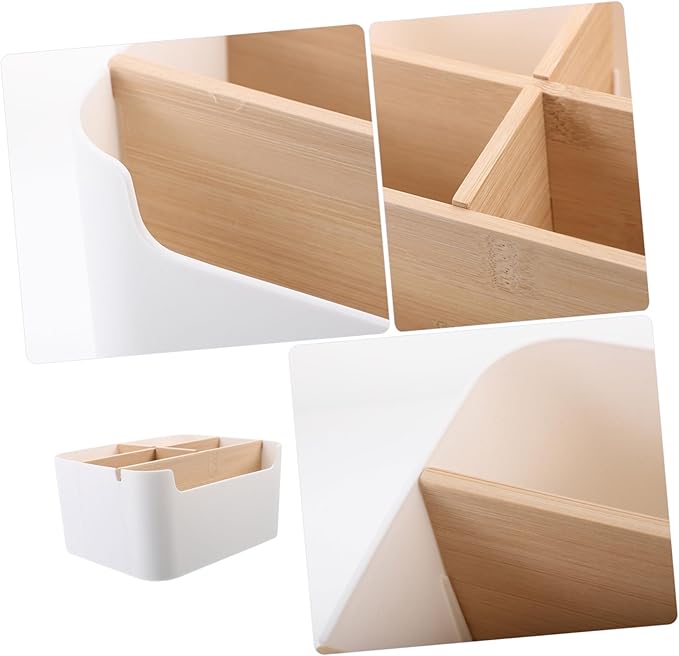 Creative Desktop Organizer Storage Box Versatile Table Organizer for Makeup Lipstick Multi-compartment Storage Case for Home and Vanity Use