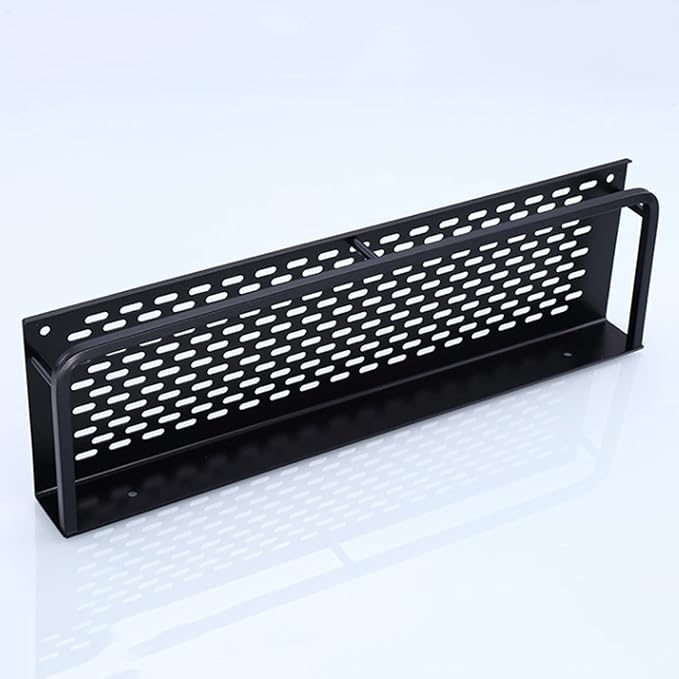 HASMI Bathroom Shelf Floating Shelves Wall Mounted Storage Shelves for Kitchen Bathroom Wall Storage Shelves Organizer 11.8 by 4.7 Inches(Black) Floating Shelves (Size : 40cm)