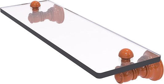 Allied Brass CL-1-16-ASP Carolina Collection 16 Inch Glass Shelf, Autumn Sparkle