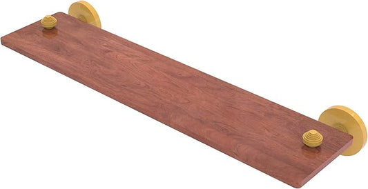 Allied Brass SB-1-22-IRW-SGL South Beach Collection 22 Inch Solid IPE Ironwood Shelf, Spanish Gold