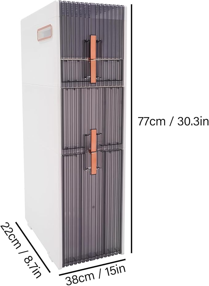 Bathroom Floor Cabinet,Narrow Slim Storage Cabinet,Freestanding Tower Shelf Bookshelf,Standing Toilet Paper Holder and Storage Cabinet,for Living Room,Bathroom,Bedroom,Kitchen,Entryway