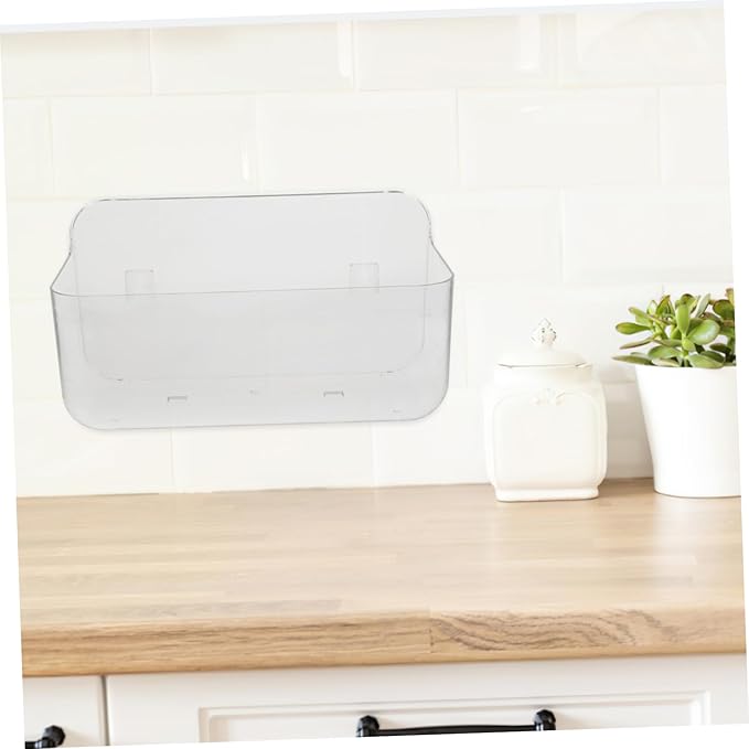 1pc Punch Wall Mounted Storage Rack Multipurpose Sundries Shelf for Bathroom and Kitchen Organization