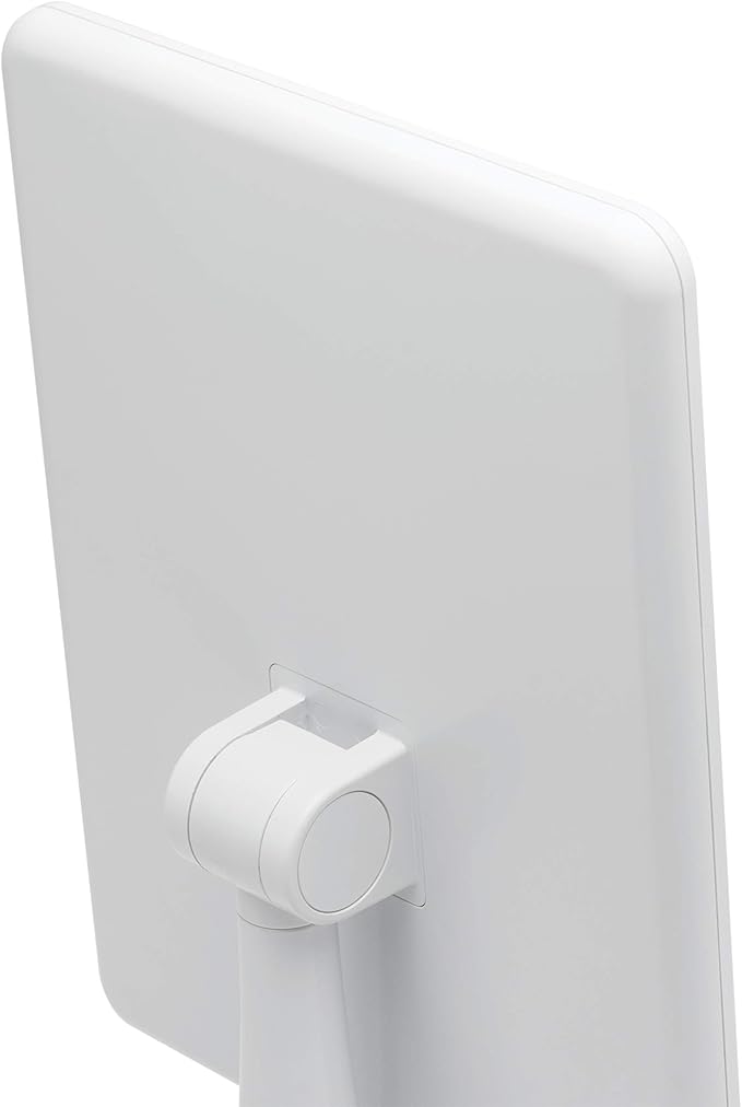 iHome 7" x 9" Reflect iCVBT22W Adjustable Vanity Mirror with Bonus 10X Mirror, Bluetooth Audio, Hands-Free Speakerphone, LED Lighting, Siri & Google Support USB Charging, (White, 7" x 9")