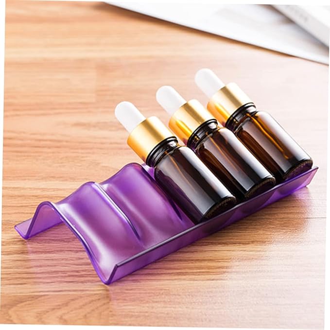 SHINEOFI Essential Oil Bottle Storage Rack Slots Plastic Organizer Drawer Storage Medicine Bottle Holder Stackable Rack for Essential Oils