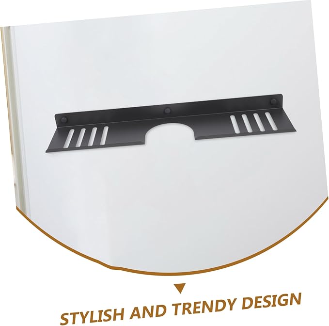 SHOWERORO Bathroom Sink Top Organizer Wall-Mounted Shelf for Bathroom Kitchen No Drill Installation Ample Storage Space for Toiletries and Grooming Products Shaped Design